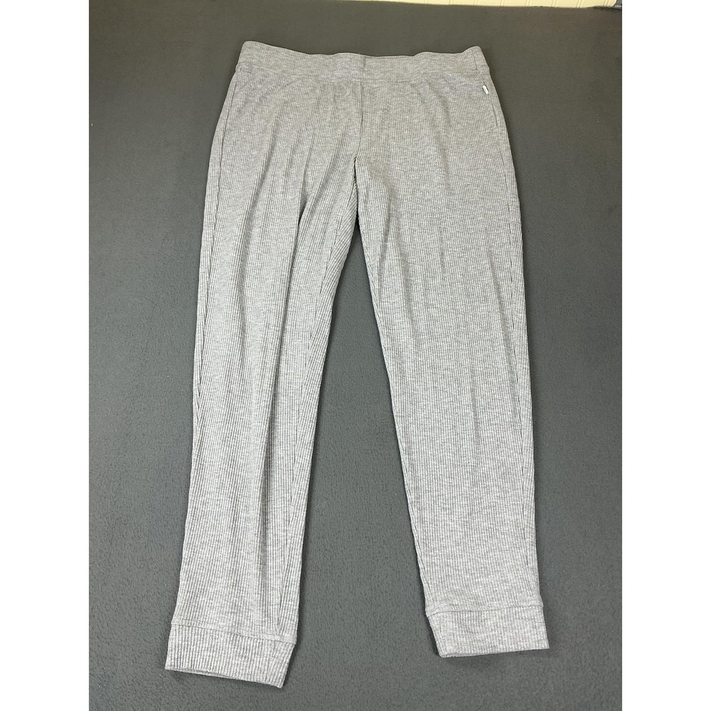 UGG Leggings Womens XL Gray Rib Knit Jogger Lounge‎ Elastic Waist Stretch Pants
